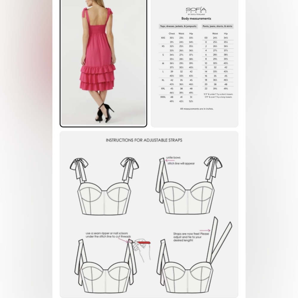 Bright Pink Ruffle Hem Sundress - Picture 8 of 8
